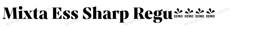 Mixta Ess Sharp Regu字体转换